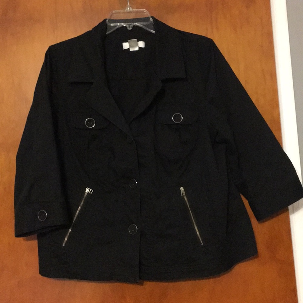 Cj banks black blazer 1X